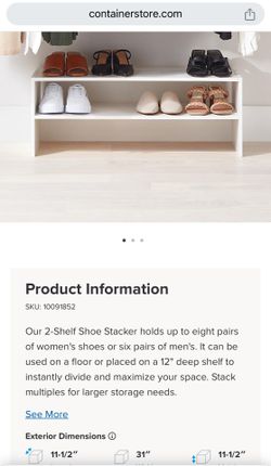 Shoe Storage - The Container Store NEW