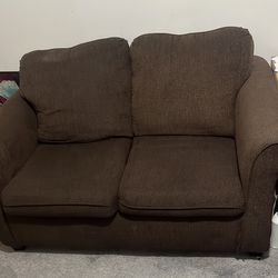 Couch with twin pull out bed w/ mattress