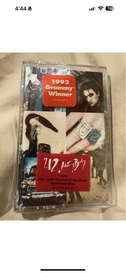 U2 Achtung Baby Sealed Cassette with Original Stickers
