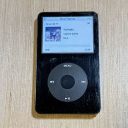 iPod Model:A1136 5thGen 30GB Blk Tested Battery 3-5 Hour w/4477 Songs/Charg Read