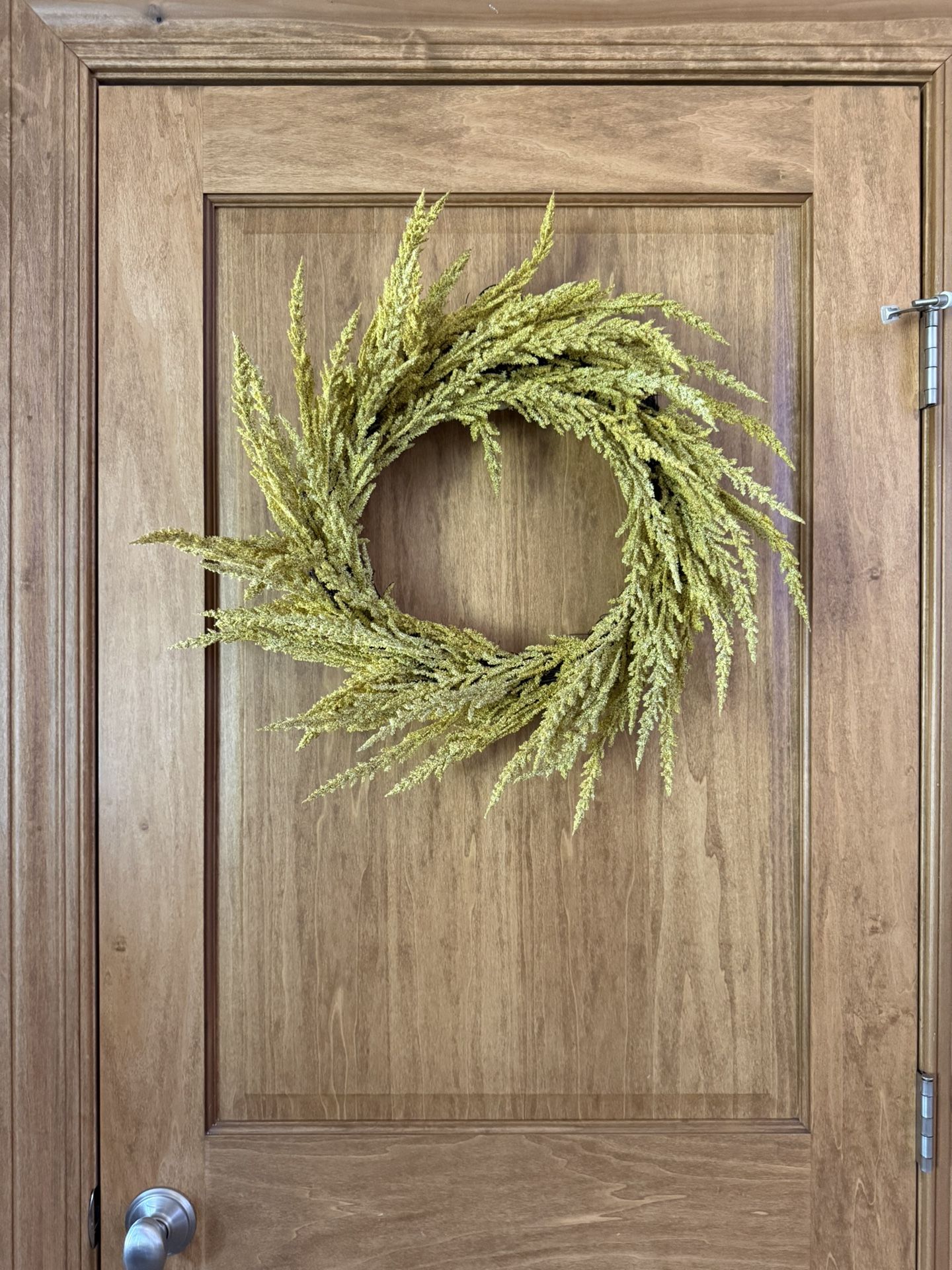 JoAnn’s Yellow Wheat Hanging Wreath