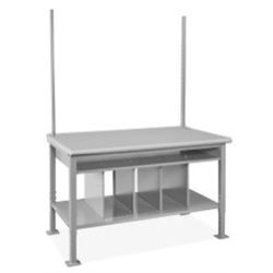 Uline Steel Packing Station With Laminate Table Top 60”x36”