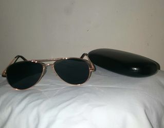 Aviator Style Spy Sunglasses w/ Case