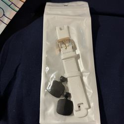 white leather watch strap Garmini