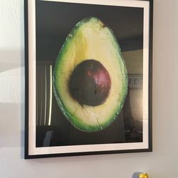 Large Framed Avocado Wall Art Print – Modern Kitchen / Dining Room Decor