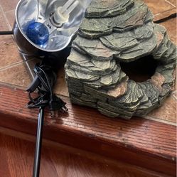 Turtle Light and rock