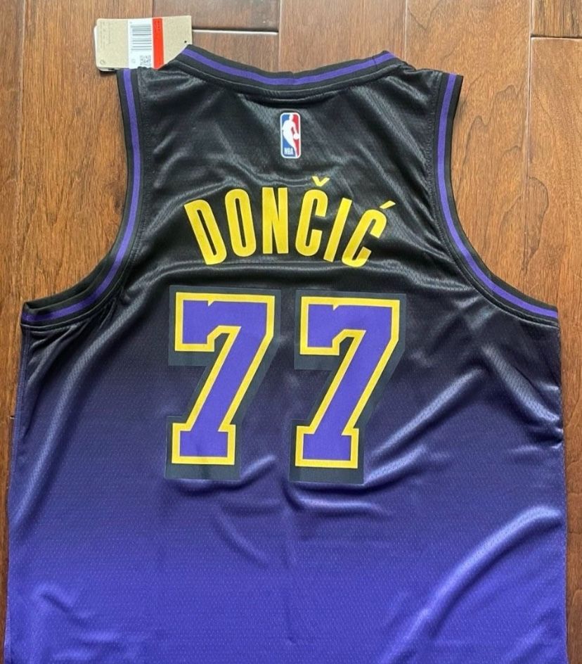 LakeShow New city Purple edition LA Lakers Luka jersey The New Labron