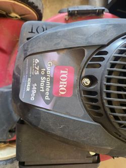 Toro gas powered 149cc push mower