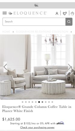 Eloquence Grande Column Coffee Table