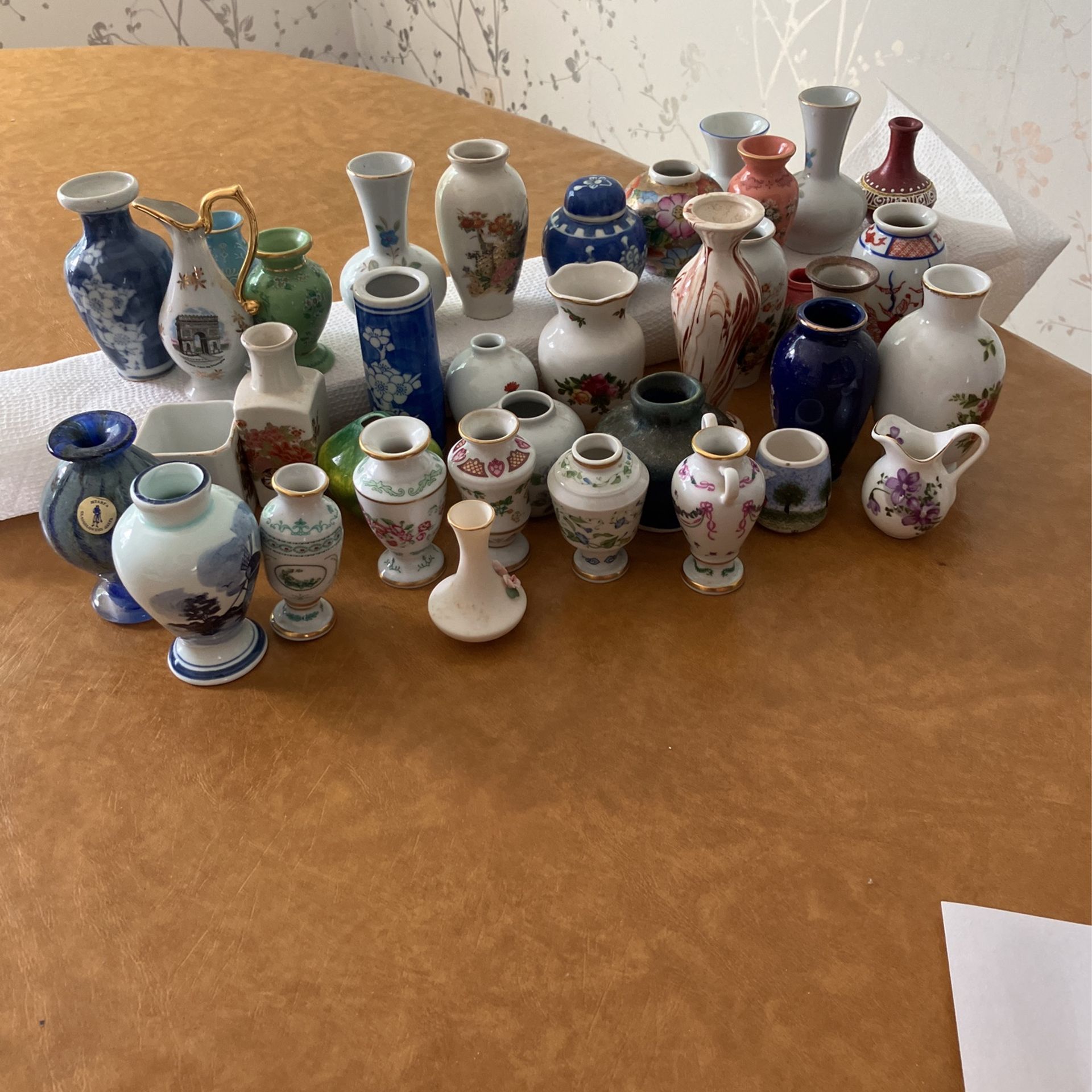 Porcelain Miniature Vases Collection