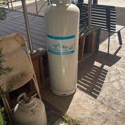 2-100 Pound Propane Cylinder Filled Up 