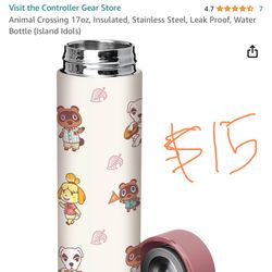 Water Bottle 17 OZ - Animal Crossing- New 