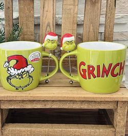 Grinch Mug With Stir Spoon 1 LEFT 