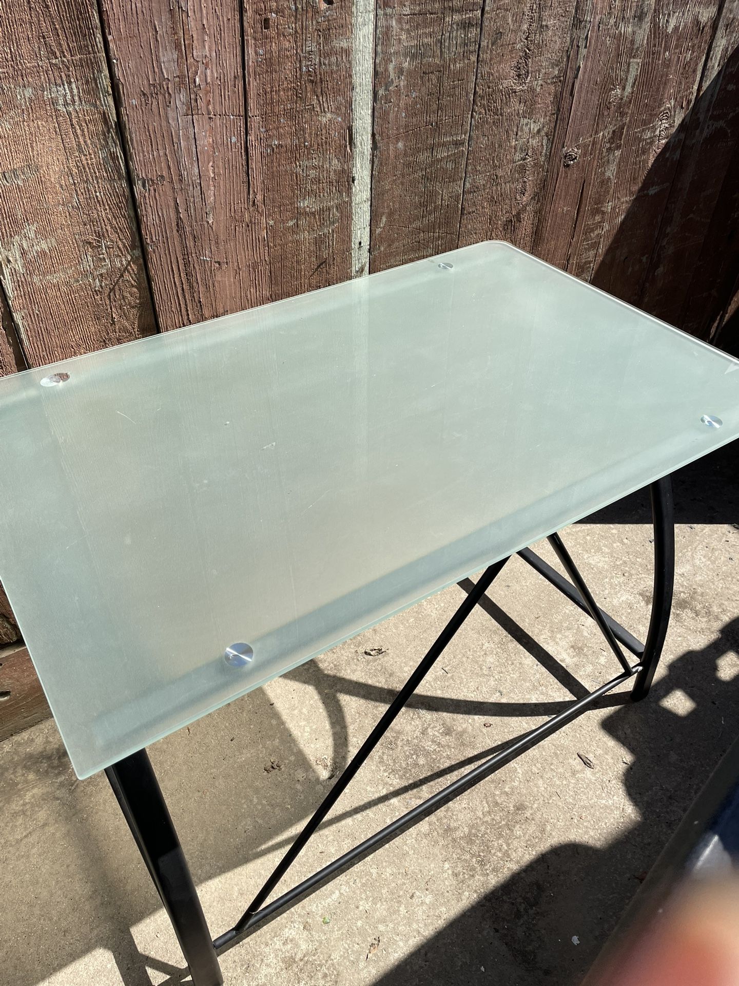 Desk / Vanity - Multi Purpose Smoke Glass Desk