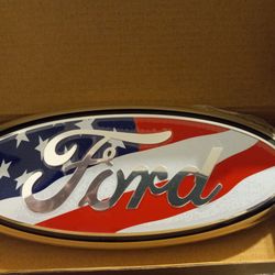 Ford American Flag Emblem Badge 