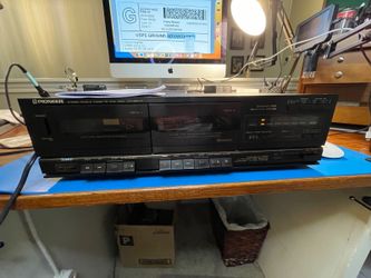 Pioneer CT980W Double Cassette Tape Deck Dolby NR Vintage Tested, Plays Only