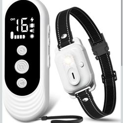 Collar de choque para perros, collar de entrenamiento para perros de 3300 pies con control remoto, IPX7, impermeable, 