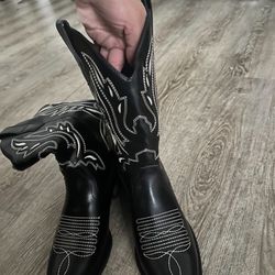 Women Cowgirl Boots Mid Calf 