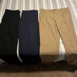 3 Pairs Of Men’s Fabletics Pants 