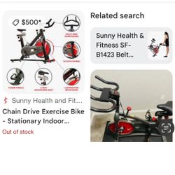EXERCISE BIKE STATIONARY IN AND OUT EXCELLENT CONDITION 