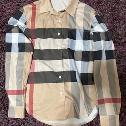 Burberry button up shirt