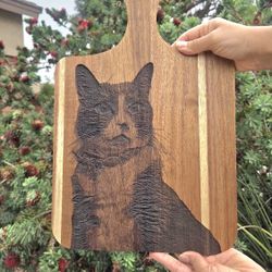 Custom Portrait Cutting Board 