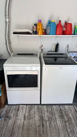 Whirlpool used washer and dryer set.