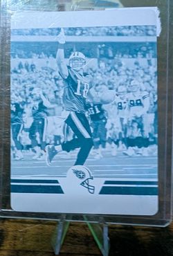 2012 Score Cyan Plate 1/1 Kenny Britt