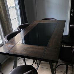 Large Dinner Table With 6 Chairs