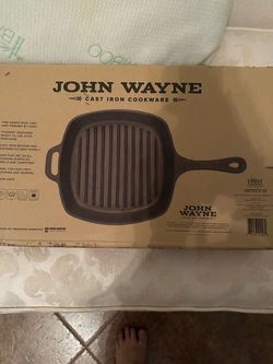 John Wayne Cast Iron Grill Pan