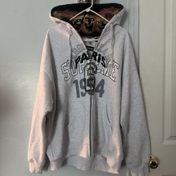 Supreme Maison Margiela Zip Up Hooded Sweatshirt