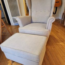Ikea Strandmom chair and ottoman set

