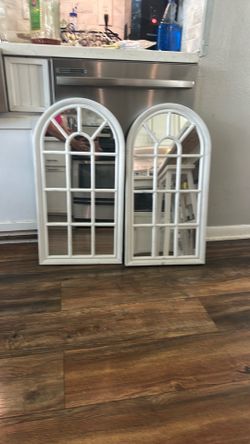 Farm style window mirrors