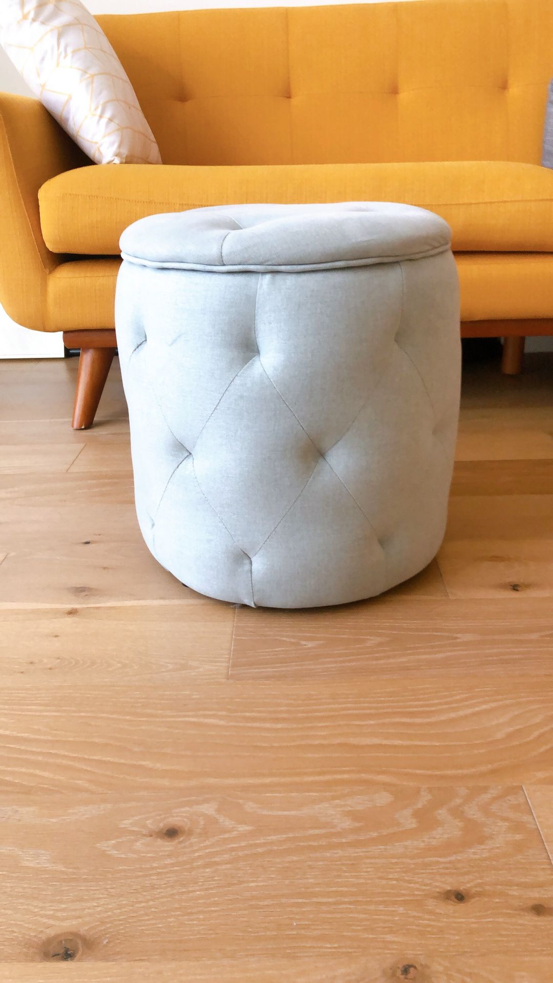 Modern Blue Ottoman Storage