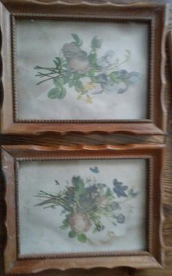 Vintage floral pictures