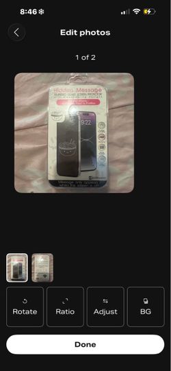 Hidden Message Tempered Glass Screen Protector iPhone 15 Plus / 14 Pro Max