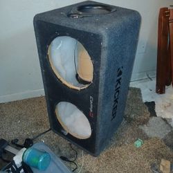 Kicker Subwoofer Box For 2 12 Inch Subs  