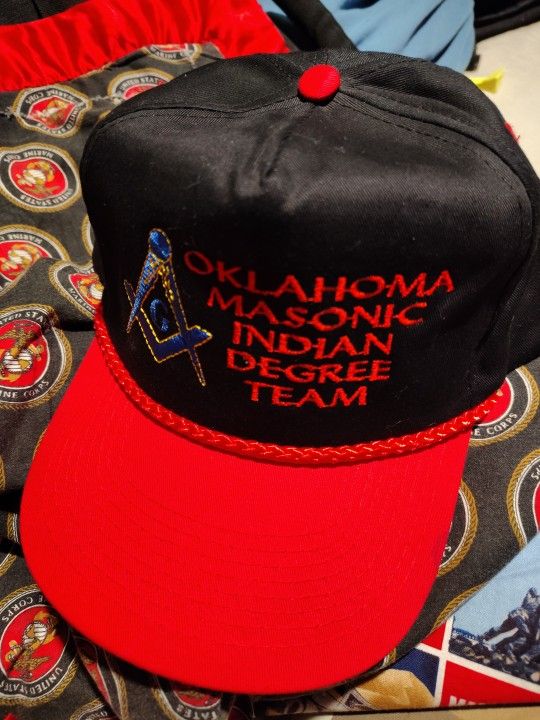 Oklahoma Masonic Indian Degree Team Sports Snapback Cap Hat