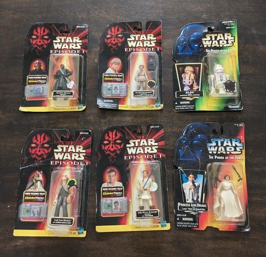 90's Star Wars Sealed Action Figures And Used Toys