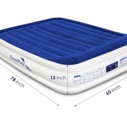 Twin Air Mattress with Built in Pump - 13" Luxury Size Self-Inflating Blow Up Mattress with Neck Support