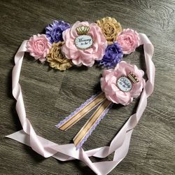  Mommy To Be Belt/ Maternity Sash/ Cinto De Maternidad/ Baby Shower Ideas/ Handmade/ Hecho A Mano
