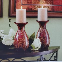 Home Interiors Ashville Candle Holders Set Of 2. New