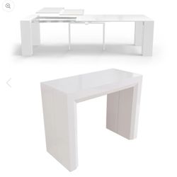 Extending Modern Table Transformer, Seats 12 - 4 Free Bar Chairs