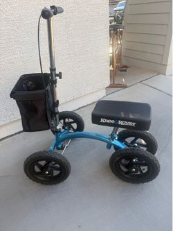 KneeRover All Terrain Knee Scooter with 4 Large Wheels AND Knee Cushion