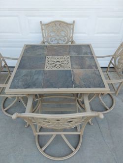 Patio Bistro Table and Chairs Set
