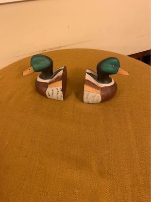 Vintage Mallard Duck Bookend