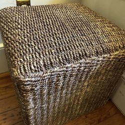 Wicker Ottoman 