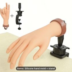 New Nail Practice Hand Model with desktop stand