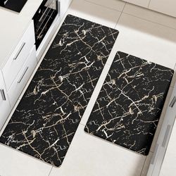 Brand new Kitchen Mats for Floor 2PCS Cushioned Anti Fatigue Non Slip Waterproof Comfort Kitchen Mats for Sink, Laundry,