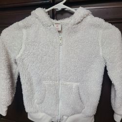 Girls Sherpa Zip Up Sweater 